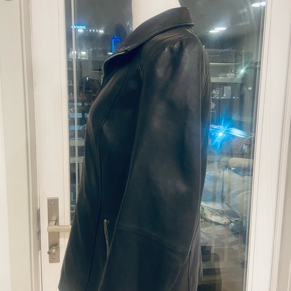 Marc New York Black Leather Jacket New Never Worn with Tags - Picture 6 of 9